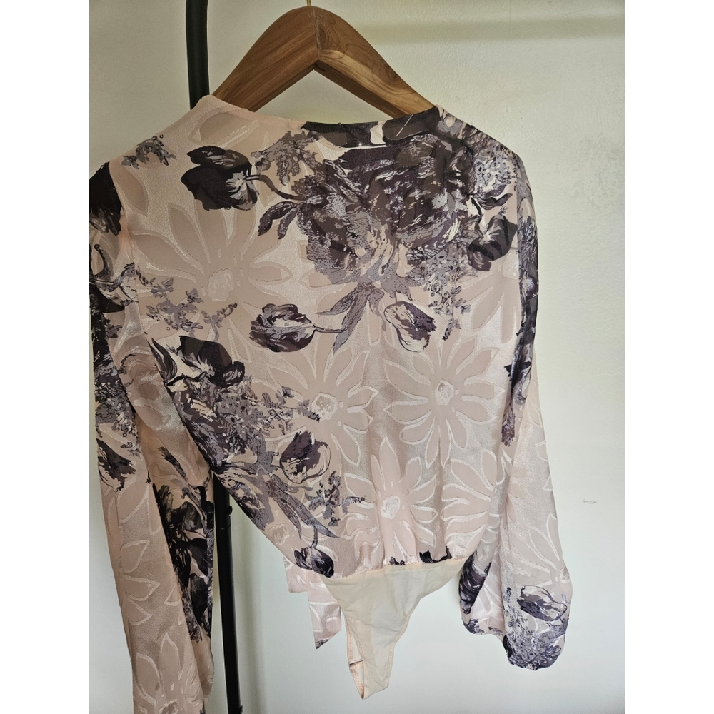 Lulus x ASTR the Label Blush Floral Jeanae Bodysuit - Picture 5 of 5